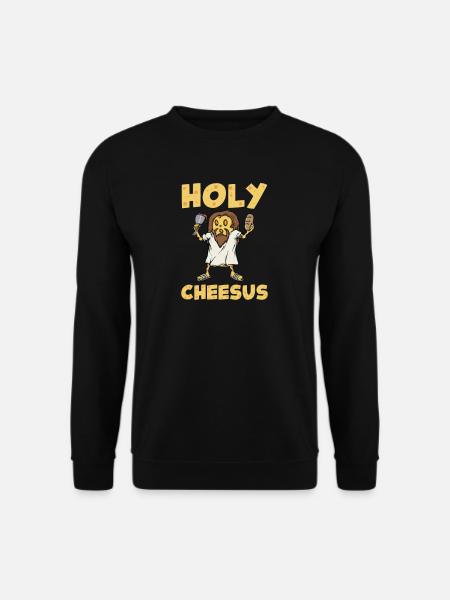 Jésus-Christ Fromage Église Christianisme Religion - Sweat-shirt Unisexe - noir
