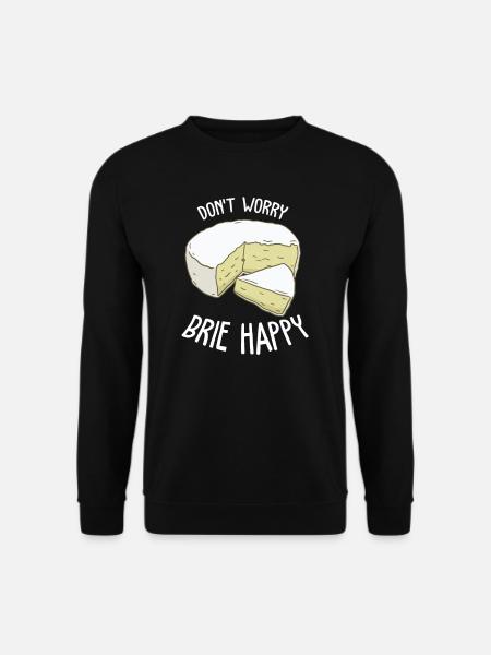 Brie Cheese Gouda Fondue Raclette Cheddar Switzerland - Unisex Sweatshirt - black