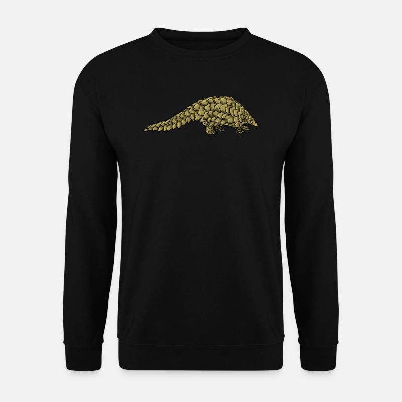 Schuppentier Pangolin Schuppen bedrohtes Tier - Unisex Pullover - Schwarz