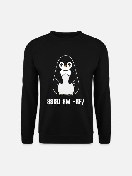sudo rm rf / Linux Computer Programmer - Unisex Sweatshirt - black
