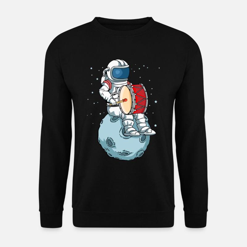 Große Trommel Big Band Orchester Bassdrum Trommel - Unisex Pullover - Schwarz