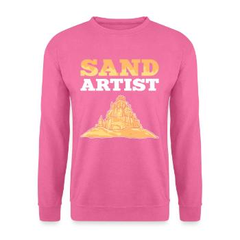 Artiste de sable Sand Art Château de sable et sculpture de sable - Sweat-shirt Unisexe - rose - Devant