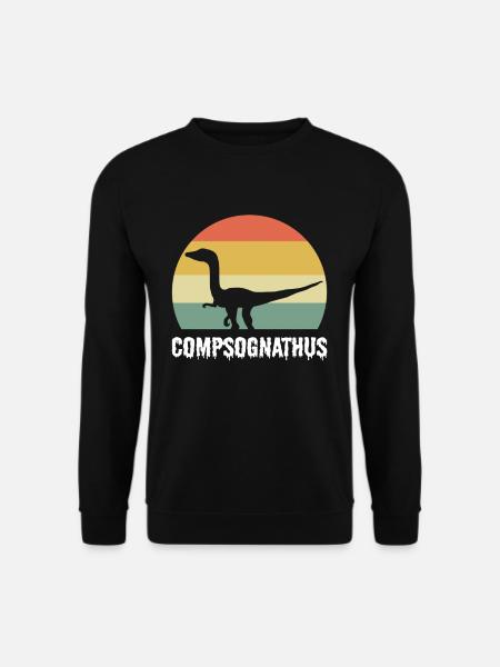 Compsognathus Dinosaur - Unisex Pullover - Schwarz