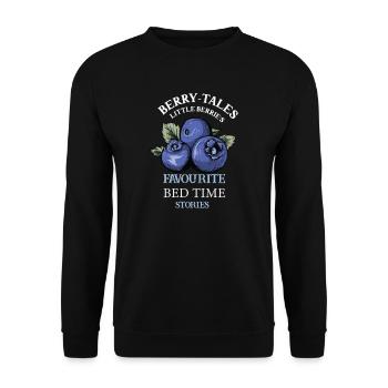 Blueberry Blueberry Shrub Forest Forest Fruit - Unisex Sweatshirt - black - Front - Alina (178cm) & Michal (187cm)
