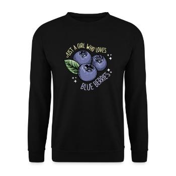 Blueberry Blueberry Shrub Forest Forest Fruit - Unisex Sweatshirt - black - Front - Alina (178cm) & Michal (187cm)