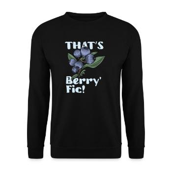 Blueberry Blueberry Shrub Forest Forest Fruit - Unisex Sweatshirt - black - Front - Alina (178cm) & Michal (187cm)