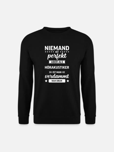 Hörakustiker I Akustiker Motiv für - Unisex Pullover - Schwarz