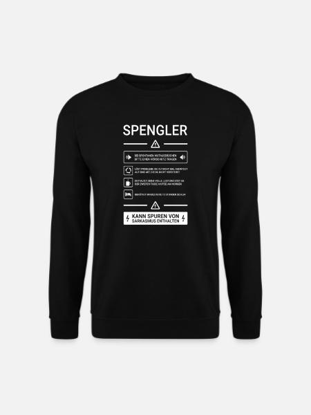 Spengler I Installateur Blech Handwerker Motiv für - Unisex Pullover - Schwarz