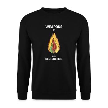 Chili Jalapenos Habaneros Carolina Reaper - Unisex Sweatshirt - black - Front - Alina (178cm) & Michal (187cm)