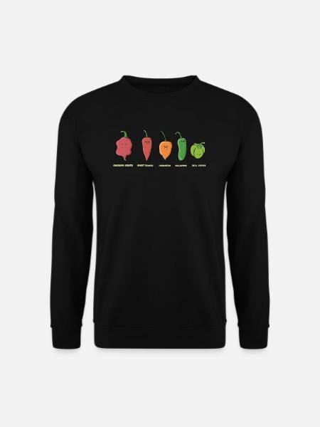 Chili Jalapenos Habaneros Carolina Reaper - Unisex Pullover - Schwarz