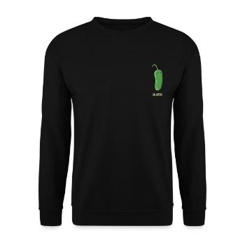 Chili Jalapenos Habaneros Carolina Reaper - Unisex Sweatshirt - black - Front - Alina (178cm) & Michal (187cm)