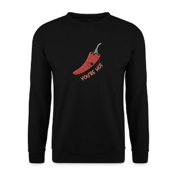 Chili Jalapenos Habaneros Carolina Reaper - Unisex Sweatshirt - black - Front - Alina (178cm) & Michal (187cm)
