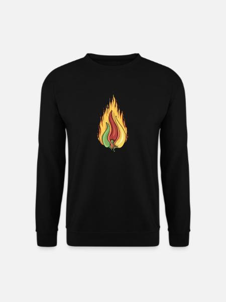 Chili Jalapenos Habaneros Carolina Reaper - Unisex Pullover - Schwarz