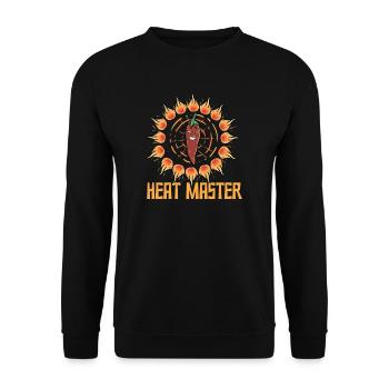 Chili Jalapenos Habaneros Carolina Reaper - Unisex Pullover - Schwarz - Vorne - Alina (178cm) & Michal (187cm)