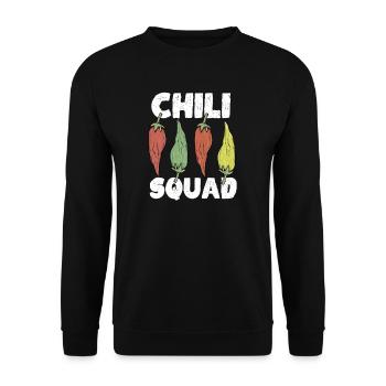 Chili Jalapenos Habaneros Carolina Reaper - Unisex Sweatshirt - black - Front - Alina (178cm) & Michal (187cm)