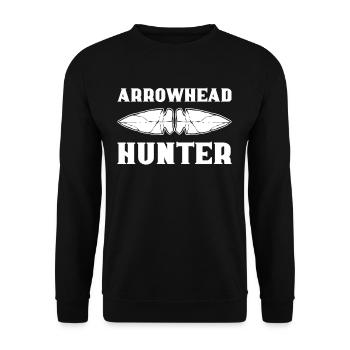 Pfeilspitzenjagd Pfeilspitzen-Jagd Pfeilspitzen-Sa - Unisex Pullover - Schwarz - Vorne - Alina (178cm) & Michal (187cm)