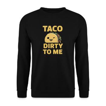 Taco Cuisine Mexicaine Mexique Tortilla Burrito - Sweat-shirt Unisexe - noir - Devant - Alina (178cm) & Michal (187cm)