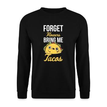 Taco Mexican Food Mexique Tortilla Burrito - Sweat-shirt Unisexe - noir - Devant - Alina (178cm) & Michal (187cm)
