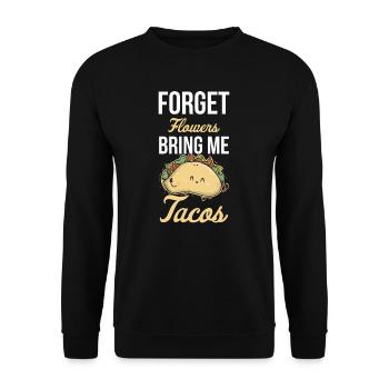 Taco Mexican Food Mexique Tortilla Burrito - Sweat-shirt Unisexe - noir - Devant - Alina (178cm) & Michal (187cm)