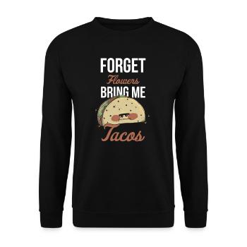 Taco Mexican Food Mexique Tortilla Burrito - Sweat-shirt Unisexe - noir - Devant - Alina (178cm) & Michal (187cm)