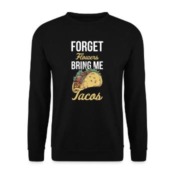 Taco Mexican Food Mexique Tortilla Burrito - Sweat-shirt Unisexe - noir - Devant - Alina (178cm) & Michal (187cm)