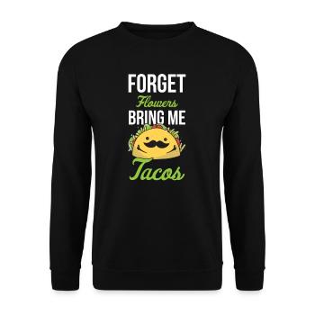 Taco Mexican Food Mexique Tortilla Burrito - Sweat-shirt Unisexe - noir - Devant - Alina (178cm) & Michal (187cm)