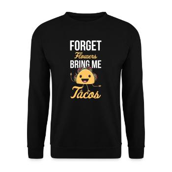 Taco Mexican Food Mexique Tortilla Burrito - Sweat-shirt Unisexe - noir - Devant - Alina (178cm) & Michal (187cm)