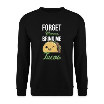 Taco Mexican Food Mexique Tortilla Burrito - Sweat-shirt Unisexe - noir - Devant - Alina (178cm) & Michal (187cm)
