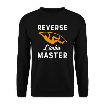 Pole vault High jump Athletics Decathlon - Unisex Sweatshirt - black - Front - Alina (178cm) & Michal (187cm)