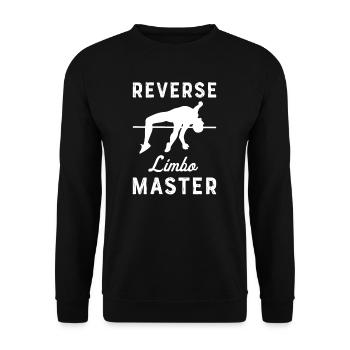 Pole vault High jump Athletics Decathlon - Unisex Sweatshirt - black - Front - Alina (178cm) & Michal (187cm)