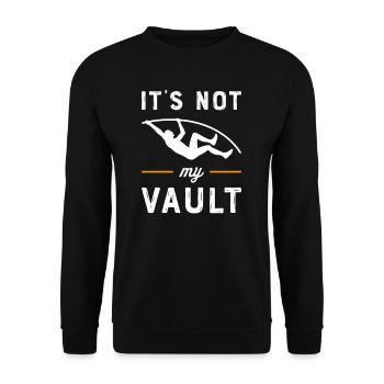 Pole vault High jump Athletics Decathlon - Unisex Sweatshirt - black - Front - Alina (178cm) & Michal (187cm)