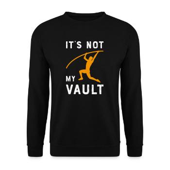 Pole vault High jump Athletics Decathlon - Unisex Sweatshirt - black - Front - Alina (178cm) & Michal (187cm)