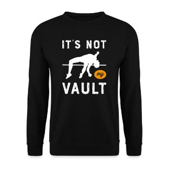 Pole vault High jump Athletics Decathlon - Unisex Sweatshirt - black - Front - Alina (178cm) & Michal (187cm)