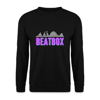 Beatbox Beatboxing Beatboxer - Unisex Sweatshirt - black - Front - Alina (178cm) & Michal (187cm)