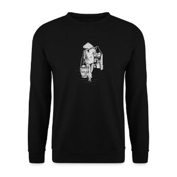Vietnam I Saigon Scooter Pho Bo Motif de voyage pour - Sweat-shirt Unisexe - noir - Devant - Alina (178cm) & Michal (187cm)