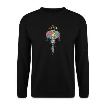Vietnam I Saigon Scooter Pho Bo Motif de voyage pour - Sweat-shirt Unisexe - noir - Devant - Alina (178cm) & Michal (187cm)