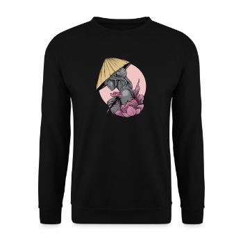 Vietnam I Saigon Scooter Pho Bo Motif de voyage pour - Sweat-shirt Unisexe - noir - Devant - Alina (178cm) & Michal (187cm)