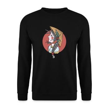 Vietnam I Saigon Scooter Pho Bo Motif de voyage pour - Sweat-shirt Unisexe - noir - Devant - Alina (178cm) & Michal (187cm)