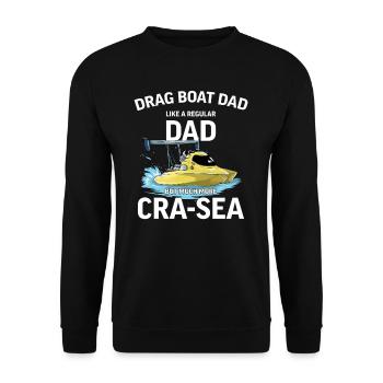 Drag Boat Racing I Drag Boat Driver Speedboat - Unisex Pullover - Schwarz - Vorne - Alina (178cm) & Michal (187cm)