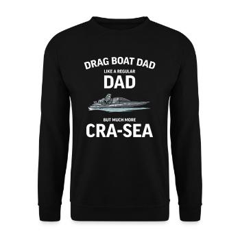 Drag Boat Racing I Drag Boat Driver Speedboat - Unisex Pullover - Schwarz - Vorne - Alina (178cm) & Michal (187cm)