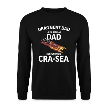 Drag Boat Racing I Drag Boat Driver Speedboat - Unisex Pullover - Schwarz - Vorne - Alina (178cm) & Michal (187cm)