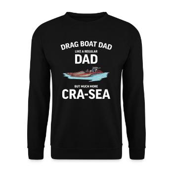 Drag Boat Racing I Drag Boat Driver Speedboat - Unisex Pullover - Schwarz - Vorne - Alina (178cm) & Michal (187cm)