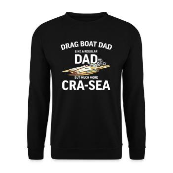 Drag Boat Racing I Drag Boat Driver Speedboat - Unisex Pullover - Schwarz - Vorne - Alina (178cm) & Michal (187cm)