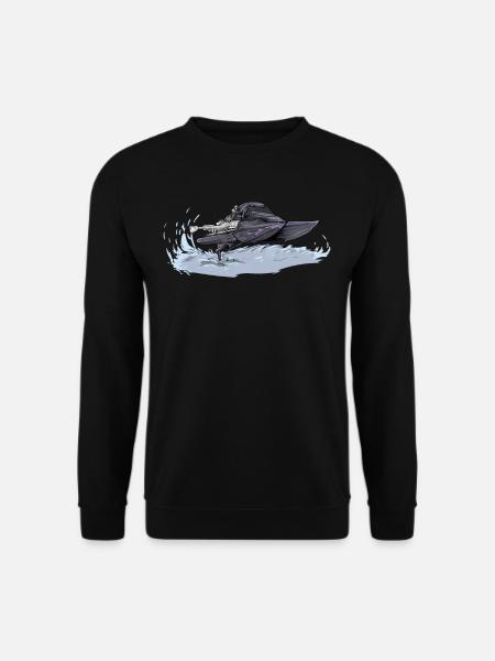 Drag Boat Racing I Drag Boat Driver Speedboat - Unisex sweater - sort