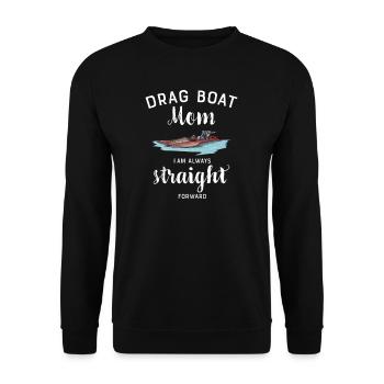 Drag Boat Racing I Drag Boat Driver Speedboat - Unisex Pullover - Schwarz - Vorne - Alina (178cm) & Michal (187cm)