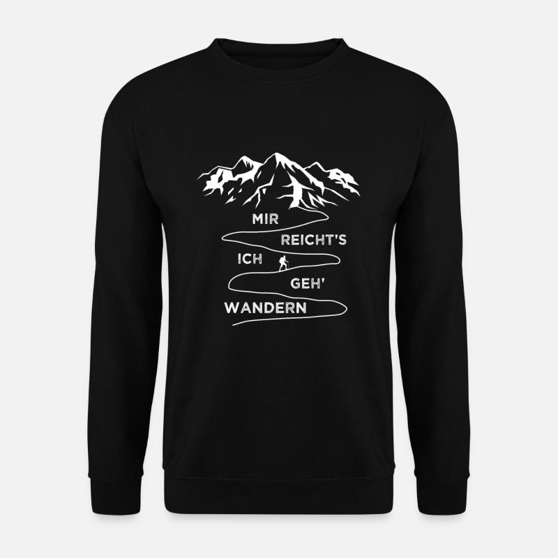 Mir Reicht's Wandern Lustiger Wander Spruch Berge - Unisex Pullover - Schwarz