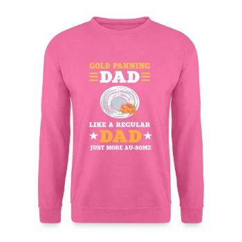 Papa orpaillage comme un papa ordinaire Orpaillage - Sweat-shirt Unisexe - rose - Devant
