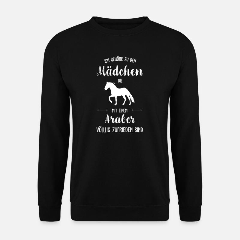 Araber I Pony Pferde Spruch Motiv für Reiterin - Unisex Pullover - Schwarz