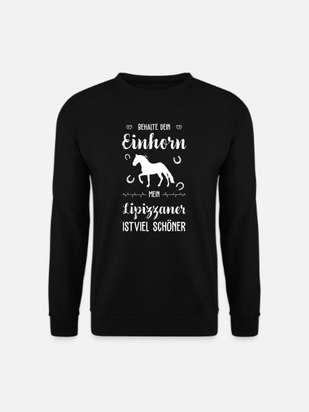 Lipizzaner I Pony Pferde Spruch Motiv für Reiterin - Unisex Pullover - Schwarz