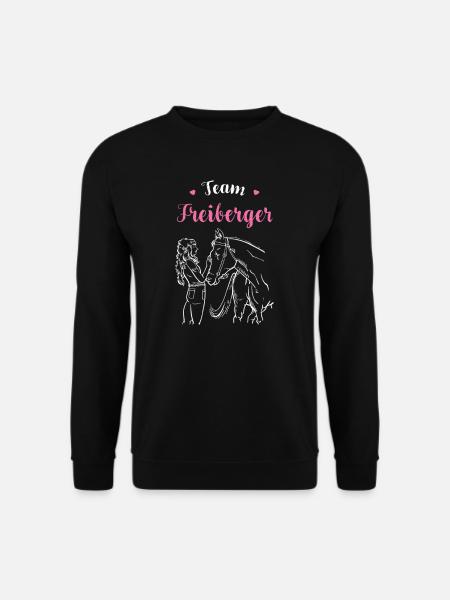 Freiberger I Pony Pferde Spruch Motiv für Reiterin - Unisex Pullover - Schwarz